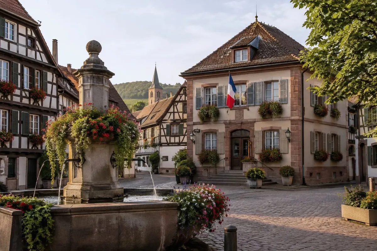 Mairie d'un village alsacien